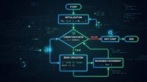 Flowchart of for loop in C++
